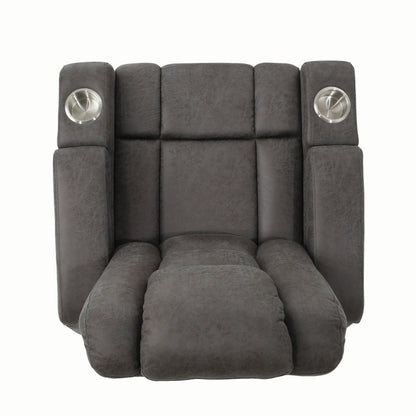 Fauteuil inclinable standard électrique Roomfitters 33 avec rangement pour accoudoirs et port USB, ardoise