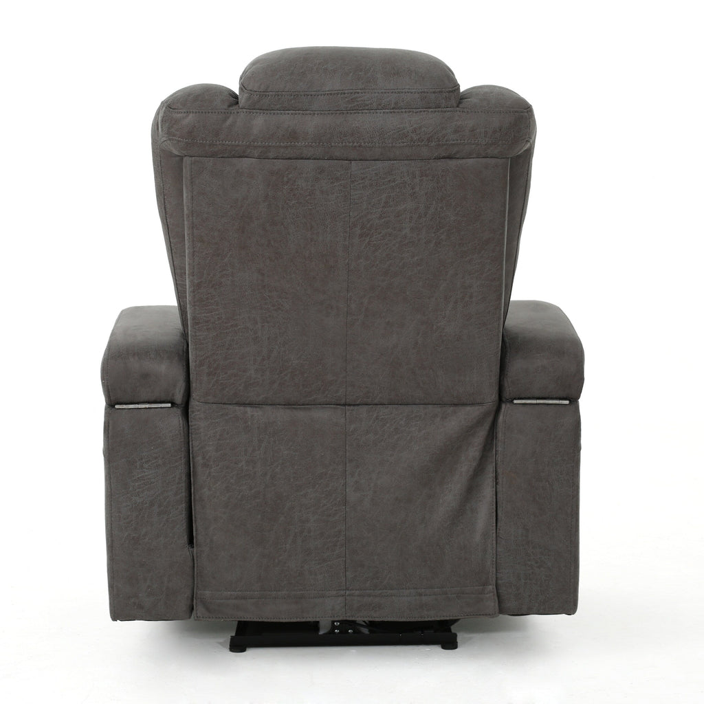 Fauteuil inclinable standard électrique Roomfitters 33 avec rangement pour accoudoirs et port USB, ardoise