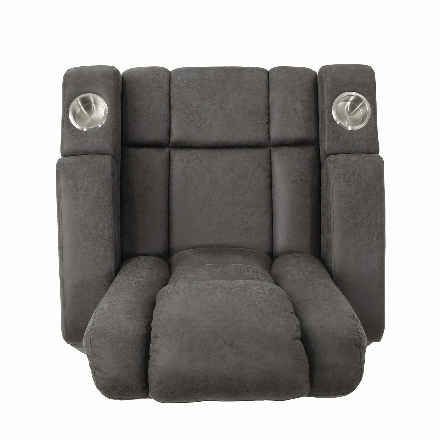 Fauteuil inclinable standard électrique Roomfitters 33 avec rangement pour accoudoirs et port USB, ardoise