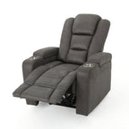 Fauteuil inclinable standard électrique Roomfitters 33 avec rangement pour accoudoirs et port USB, ardoise
