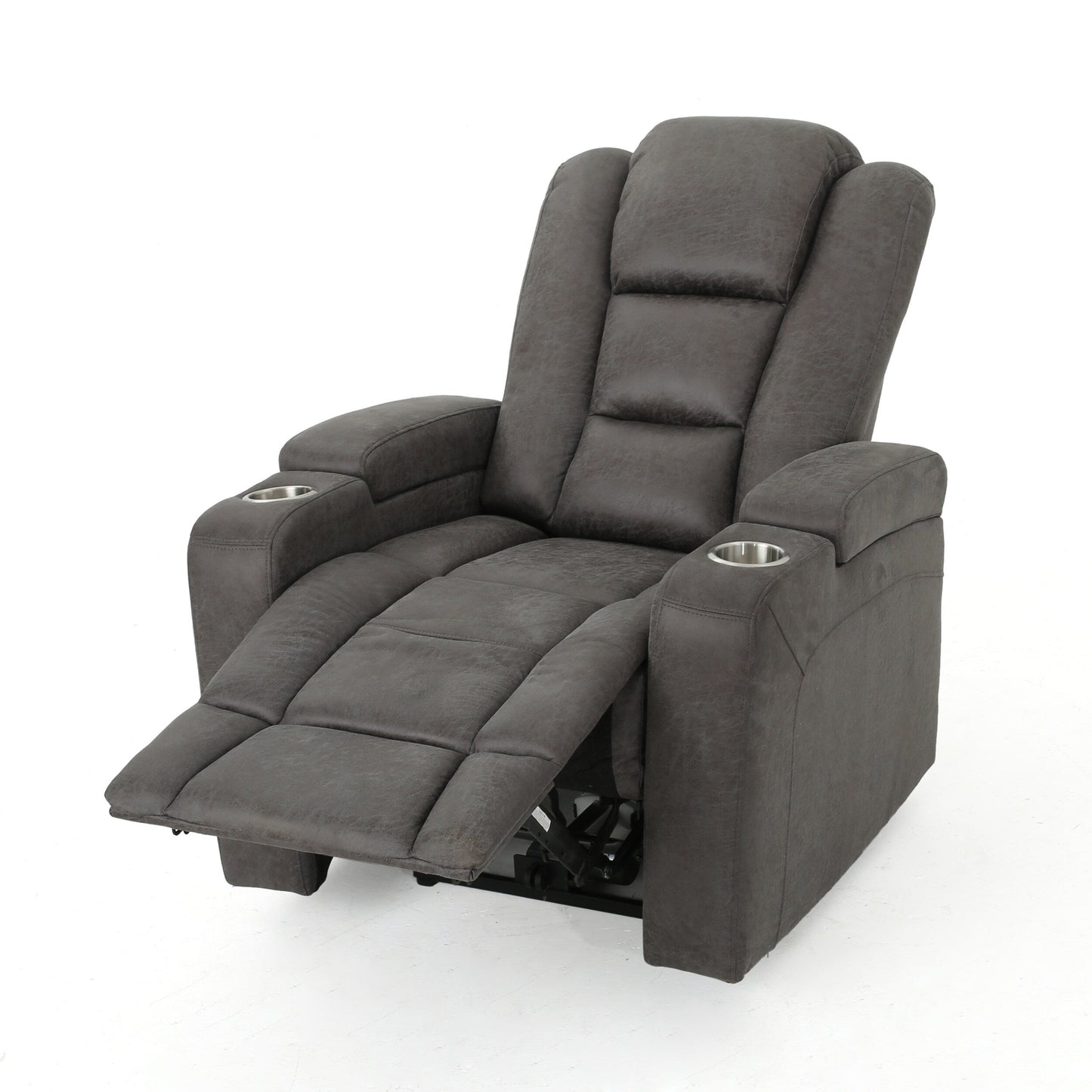 Fauteuil inclinable standard électrique Roomfitters 33 avec rangement pour accoudoirs et port USB, ardoise