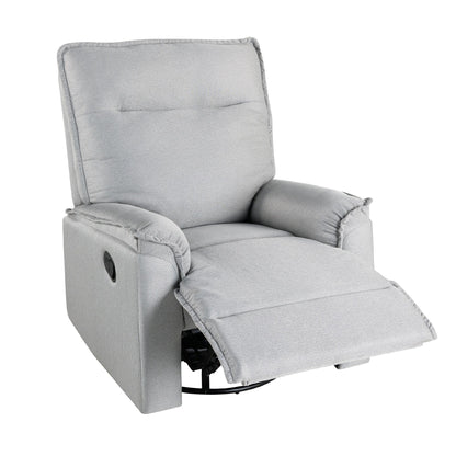 Fauteuil inclinable manuel pivotant à 360° de Roomfitters, canapé inclinable polyvalent pour cinéma et fauteuil à bascule pour chambre d'enfant