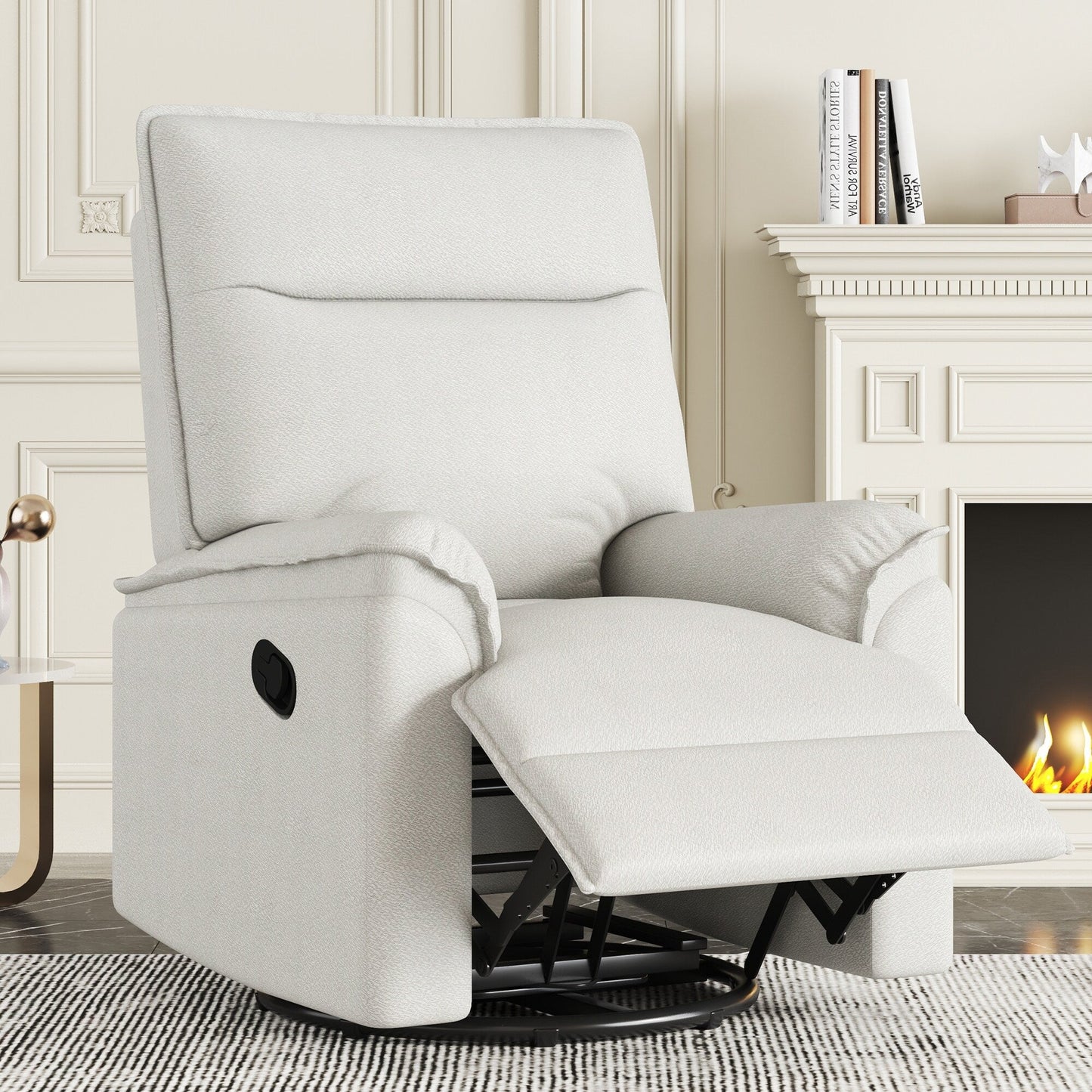Fauteuil inclinable manuel pivotant à 360° de Roomfitters, canapé inclinable polyvalent pour cinéma et fauteuil à bascule pour chambre d'enfant