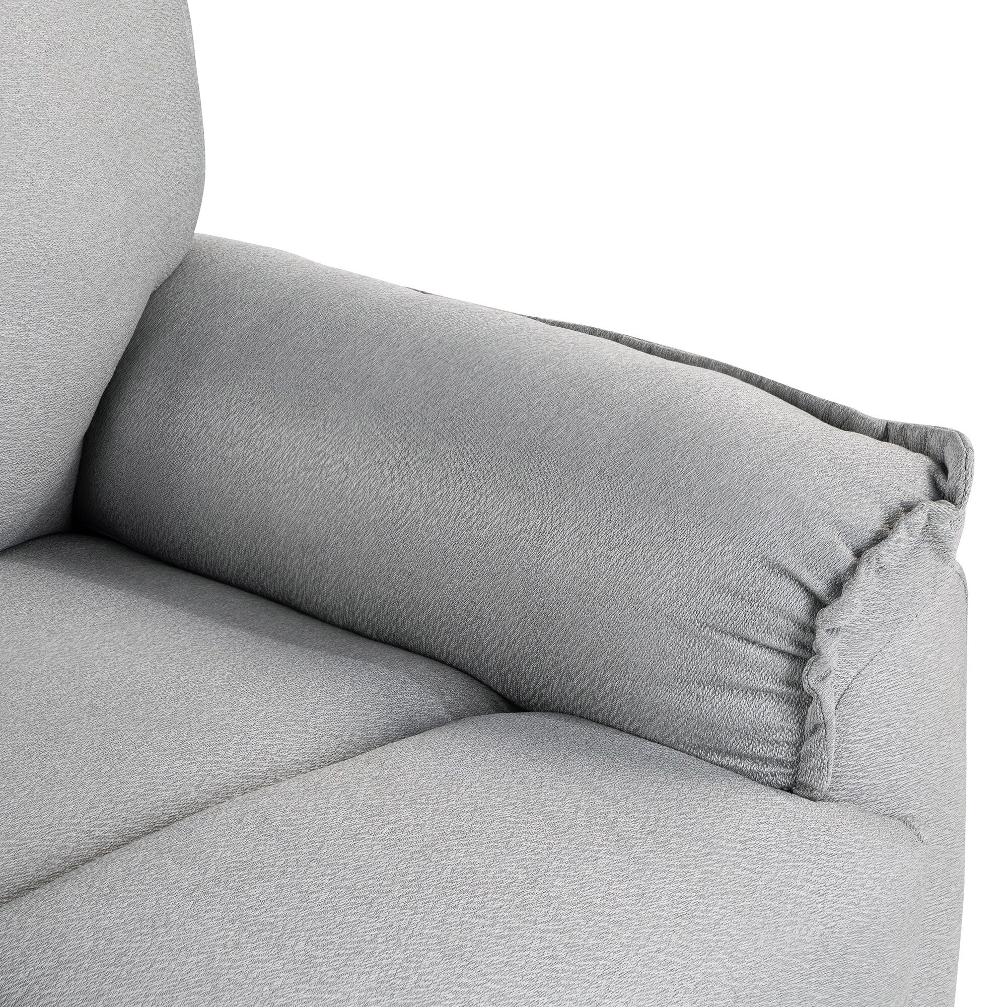 Fauteuil inclinable manuel pivotant à 360° de Roomfitters, canapé inclinable polyvalent pour cinéma et fauteuil à bascule pour chambre d'enfant