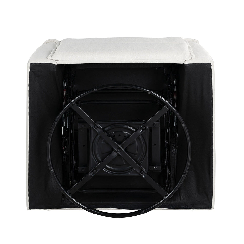 Fauteuil inclinable manuel pivotant à 360° de Roomfitters, canapé inclinable polyvalent pour cinéma et fauteuil à bascule pour chambre d'enfant