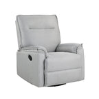 Fauteuil inclinable manuel pivotant à 360° de Roomfitters, canapé inclinable polyvalent pour cinéma et fauteuil à bascule pour chambre d'enfant