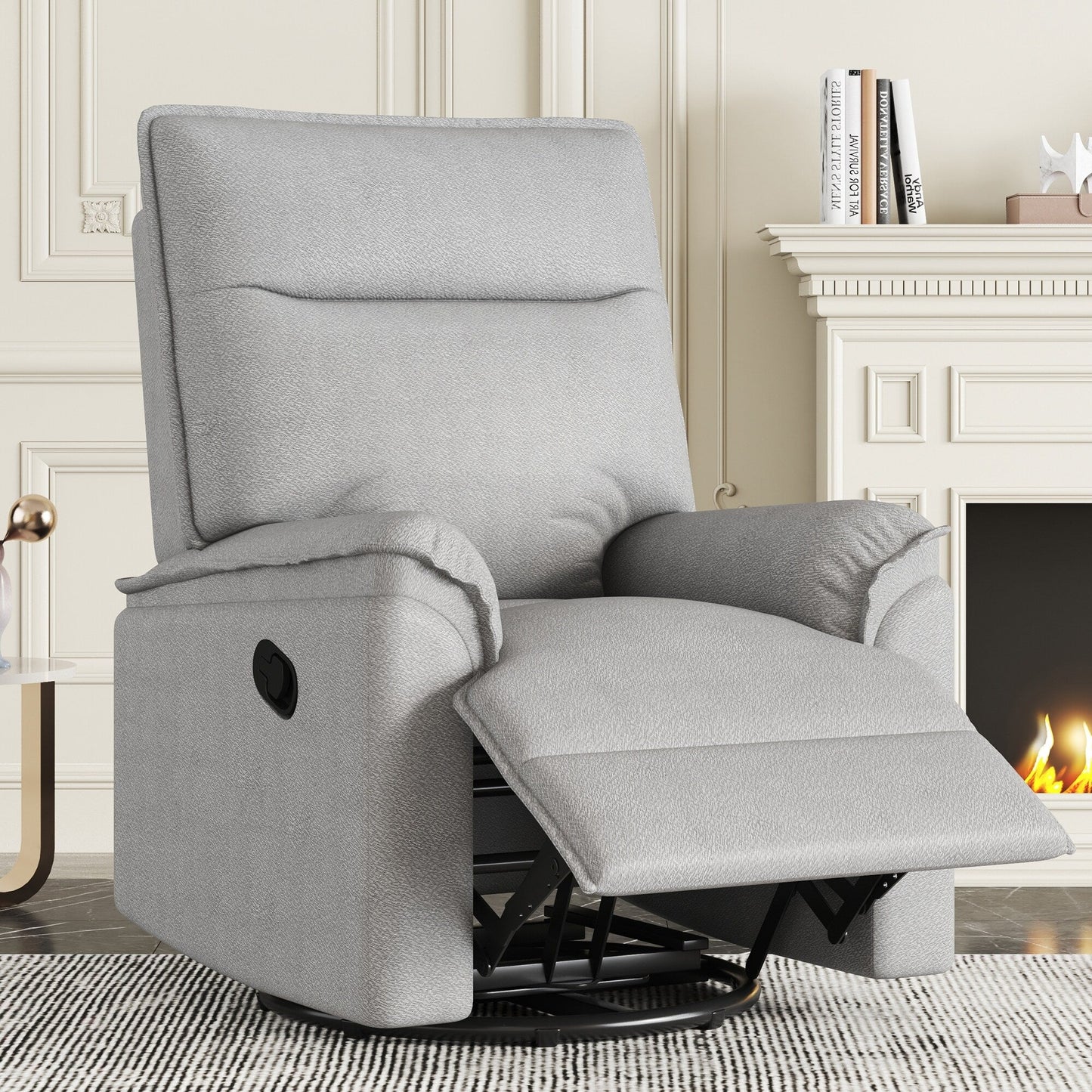 Fauteuil inclinable manuel pivotant à 360° de Roomfitters, canapé inclinable polyvalent pour cinéma et fauteuil à bascule pour chambre d'enfant