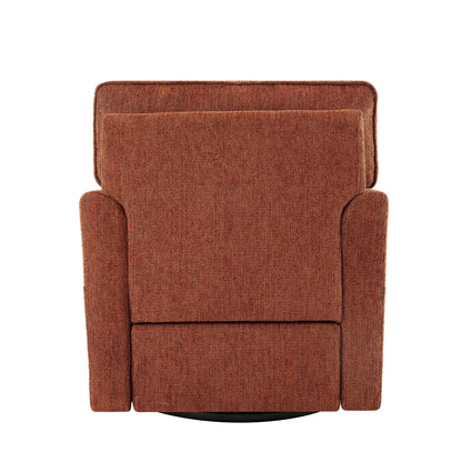 Fauteuil d'appoint pivotant à 360° rembourré Roomfitters avec poches latérales pour salon, chambre, bureau, hôtel