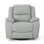 Fauteuil inclinable standard pivotant manuel en similicuir de 39 pouces de large, confortable et idéal pour le salon.