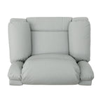 Fauteuil inclinable standard pivotant manuel en similicuir de 39 pouces de large, confortable et idéal pour le salon.