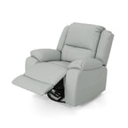 Fauteuil inclinable standard pivotant manuel en similicuir de 39 pouces de large, confortable et idéal pour le salon.