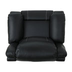 Fauteuil inclinable standard pivotant manuel en similicuir de 39 pouces de large, confortable et idéal pour le salon.