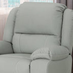 Fauteuil inclinable standard pivotant manuel en similicuir de 39 pouces de large, confortable et idéal pour le salon.
