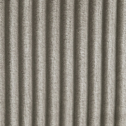 Canapé-lit 4 places moderne en velours côtelé Roomfitters avec ports USB, accoudoirs de rangement dissimulés et porte-gobelets rabattables pour le salon