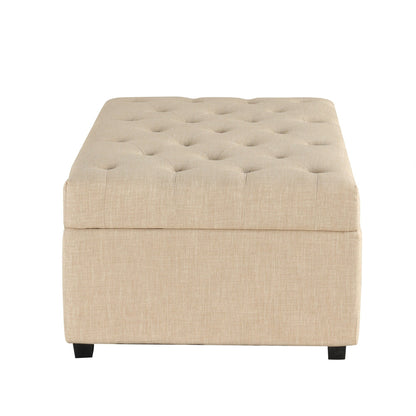 Canapé-lit ottoman pliable Roomfitters 49.6 avec matelas en mousse à mémoire de forme et design capitonné