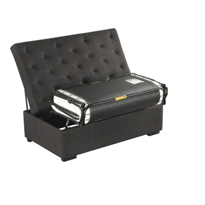 Canapé-lit ottoman pliable Roomfitters 49.6 avec matelas en mousse à mémoire de forme et design capitonné