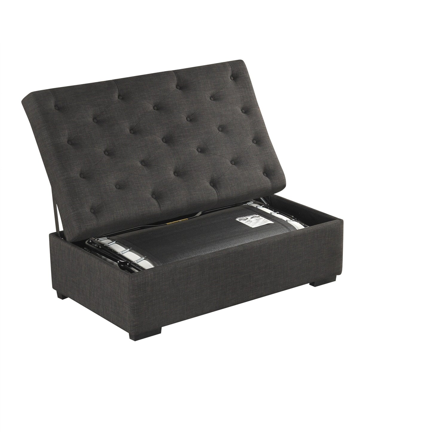 Canapé-lit ottoman pliable Roomfitters 49.6 avec matelas en mousse à mémoire de forme et design capitonné