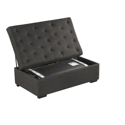 Canapé-lit ottoman pliable Roomfitters 49.6 avec matelas en mousse à mémoire de forme et design capitonné