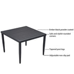 Ensemble de salle à manger moderne en aluminium, 5 pièces, pour patio extérieur Roomfitters