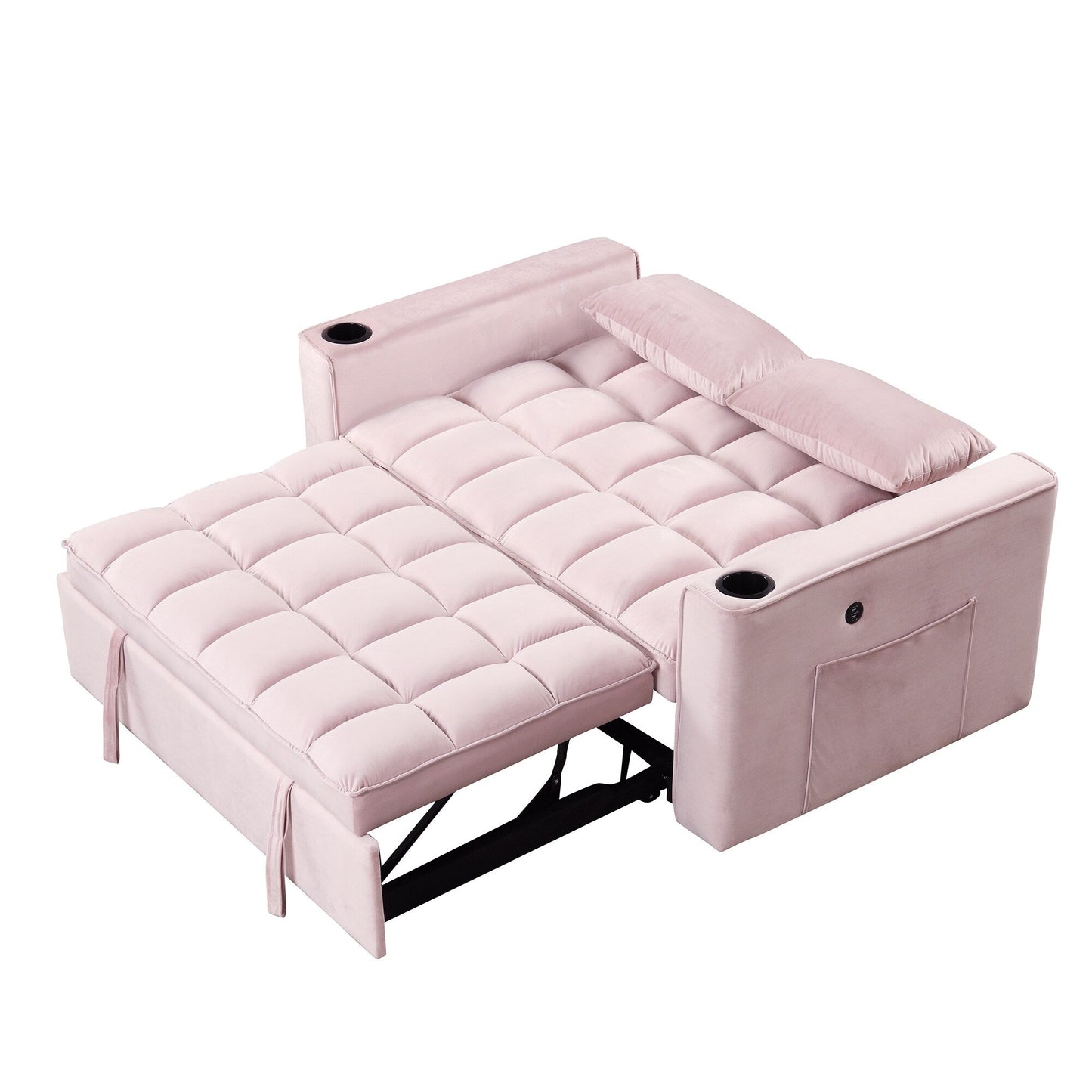 Canapé-lit multifonction Roomfitters 58 4-1 avec porte-gobelet et port USB pour salon ou appartement
