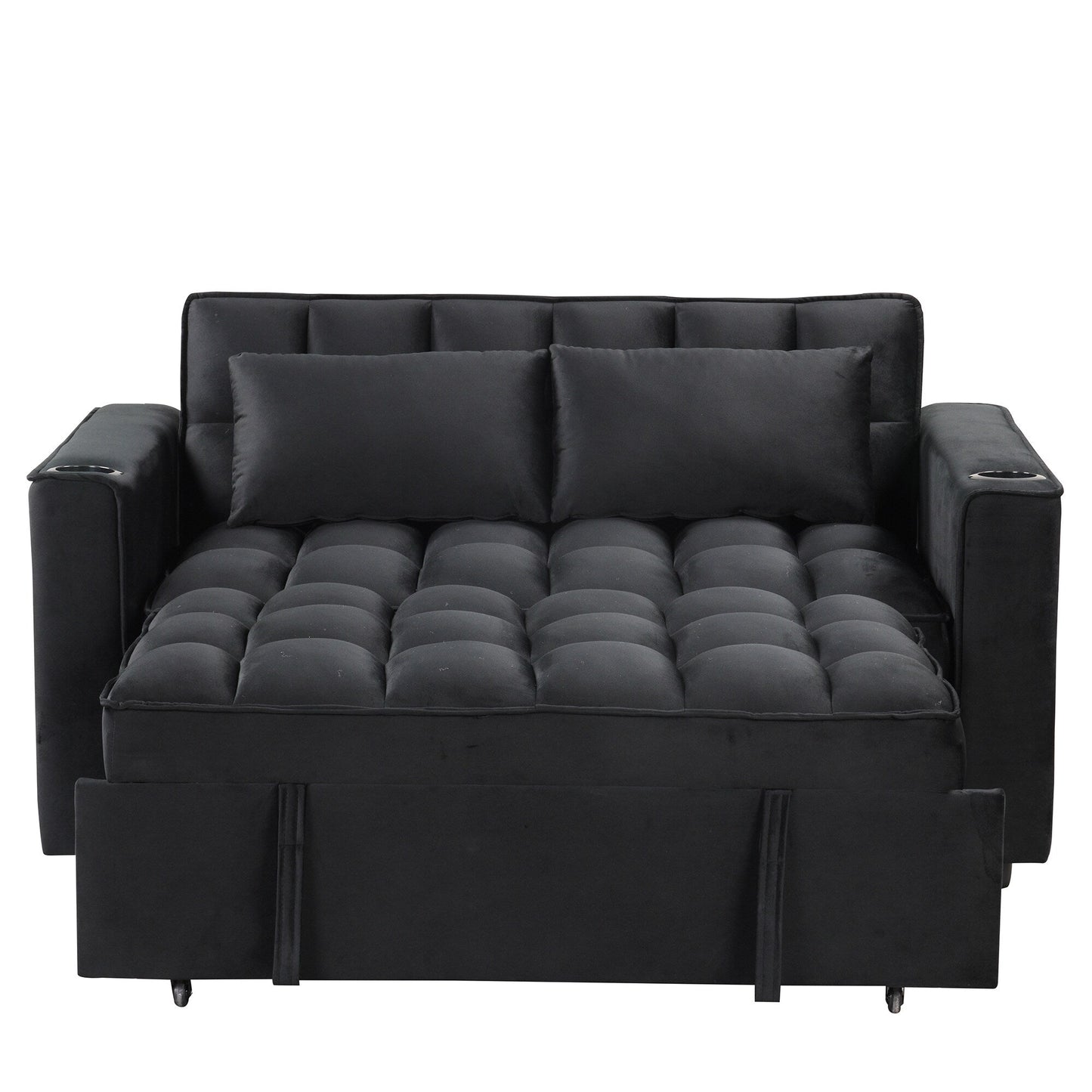 Canapé-lit multifonction Roomfitters 58 4-1 avec porte-gobelet et port USB pour salon ou appartement