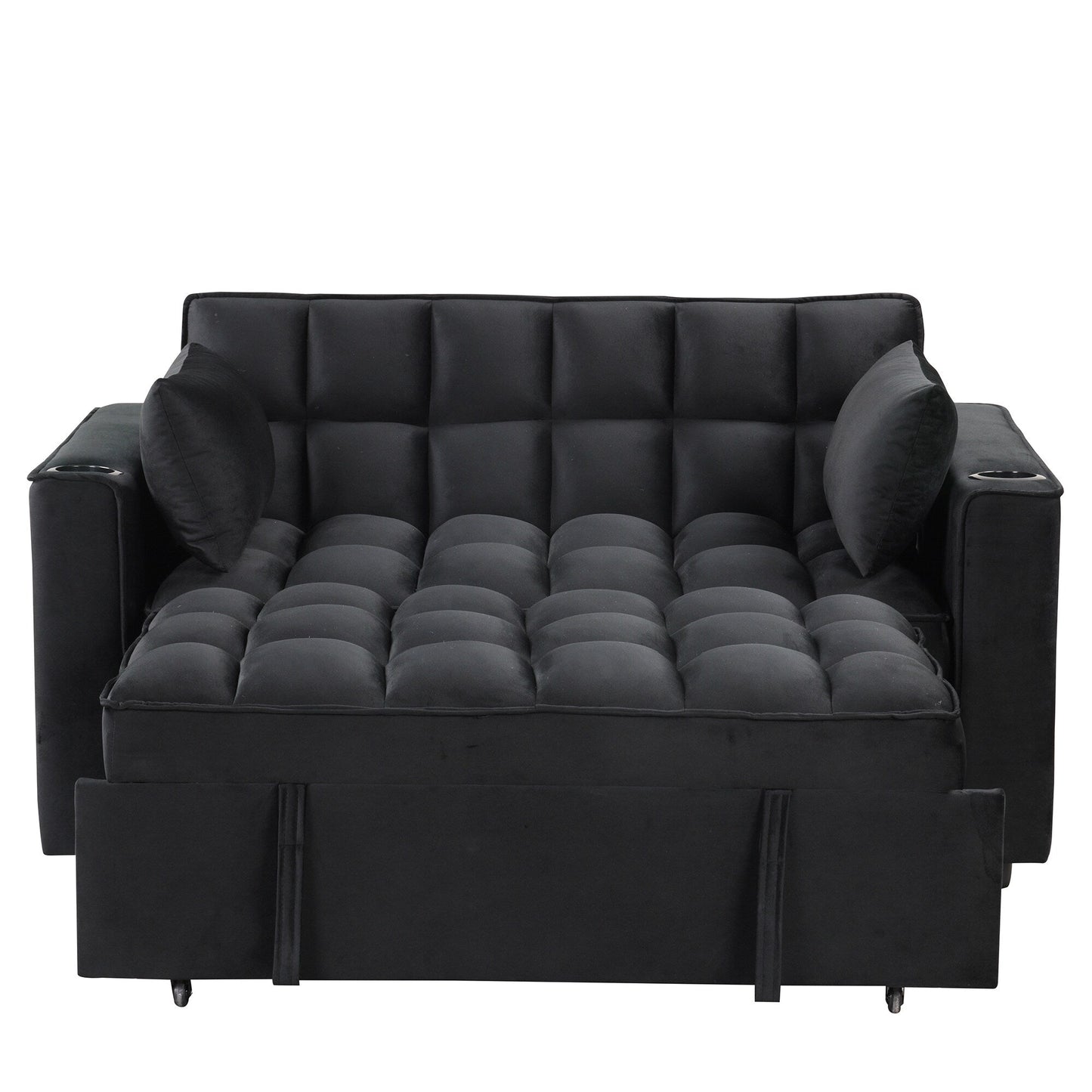 Canapé-lit multifonction Roomfitters 58 4-1 avec porte-gobelet et port USB pour salon ou appartement
