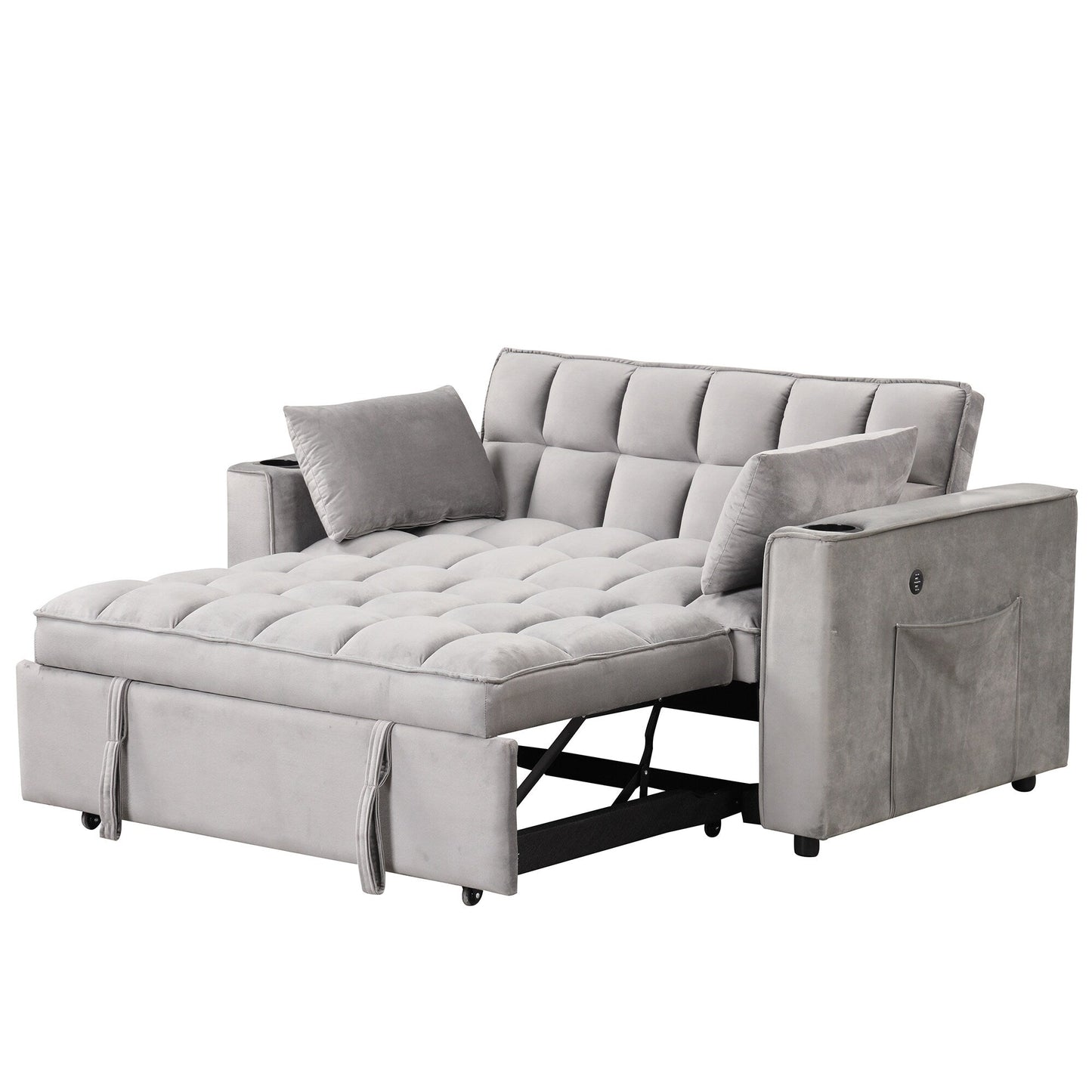 Canapé-lit multifonction Roomfitters 58 4-1 avec porte-gobelet et port USB pour salon ou appartement