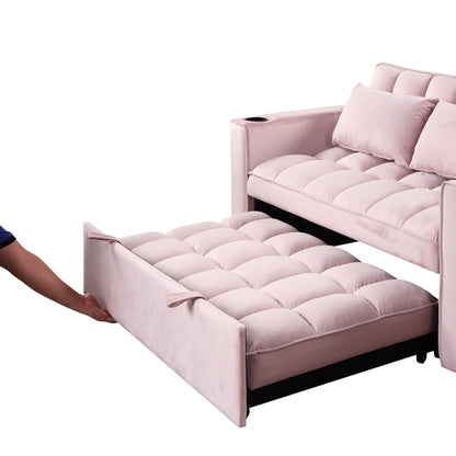 Canapé-lit multifonction Roomfitters 58 4-1 avec porte-gobelet et port USB pour salon ou appartement