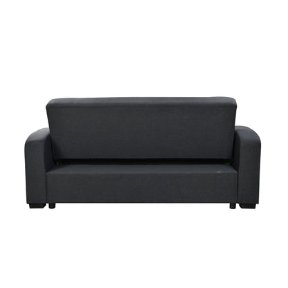 Canapé convertible 3 en 1 Roomfitters de 75 pouces, moderne, avec lit gigogne pratique, dossier inclinable, porte-gobelets et oreillers