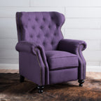 Fauteuil inclinable à dossier relevable avec accoudoirs roulés de Roomfitters, profitez d'un confort cocooning