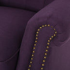 Fauteuil inclinable à dossier relevable avec accoudoirs roulés de Roomfitters, profitez d'un confort cocooning