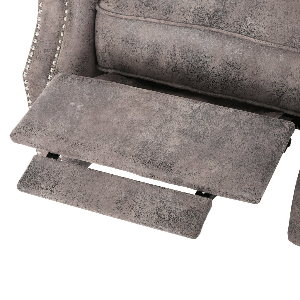 Fauteuil inclinable à dossier relevable avec accoudoirs roulés de Roomfitters, profitez d'un confort cocooning