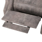 Fauteuil inclinable à dossier relevable avec accoudoirs roulés de Roomfitters, profitez d'un confort cocooning