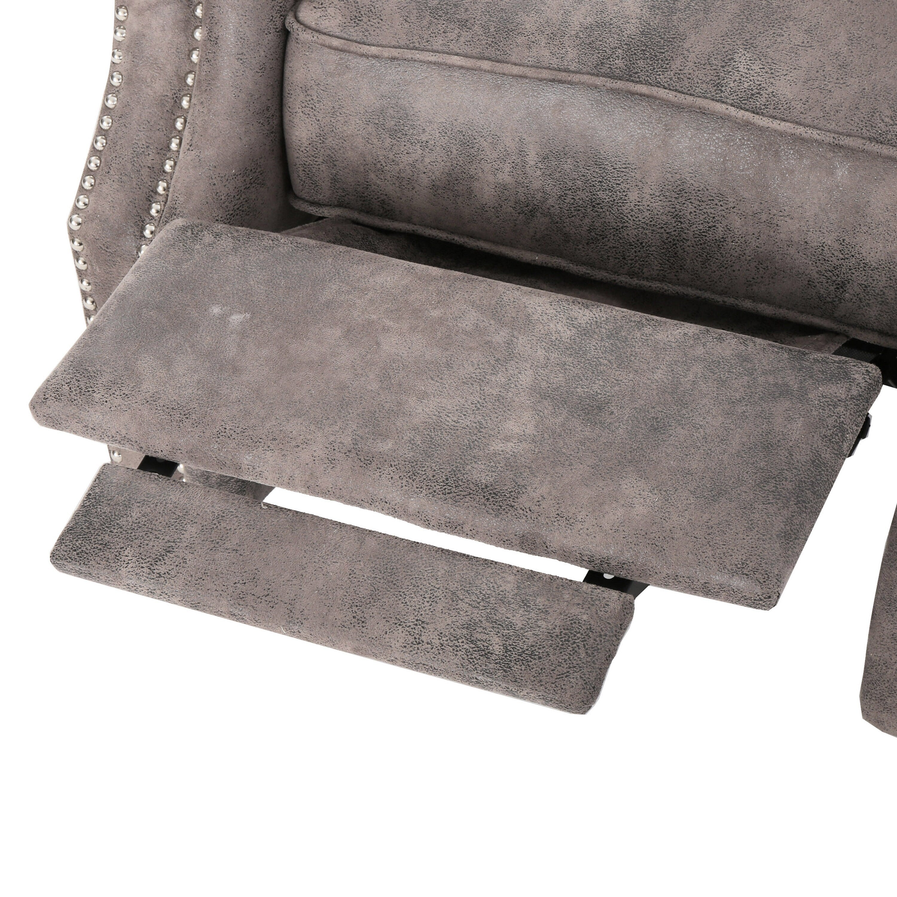 Fauteuil inclinable à dossier relevable avec accoudoirs roulés de Roomfitters, profitez d'un confort cocooning