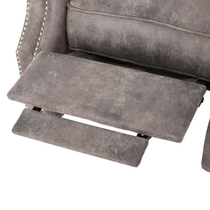 Fauteuil inclinable à dossier relevable avec accoudoirs roulés de Roomfitters, profitez d'un confort cocooning