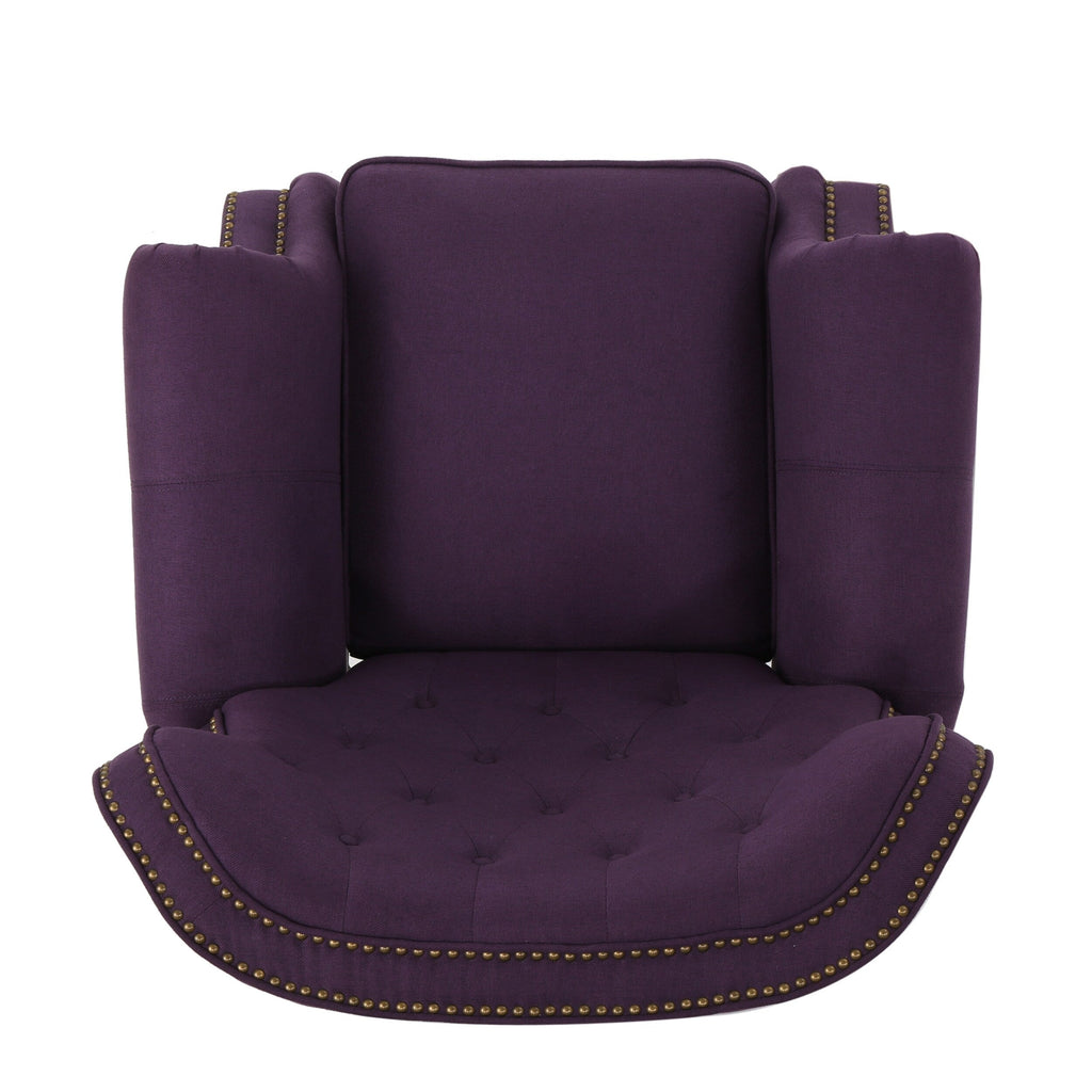 Fauteuil inclinable à dossier relevable avec accoudoirs roulés de Roomfitters, profitez d'un confort cocooning