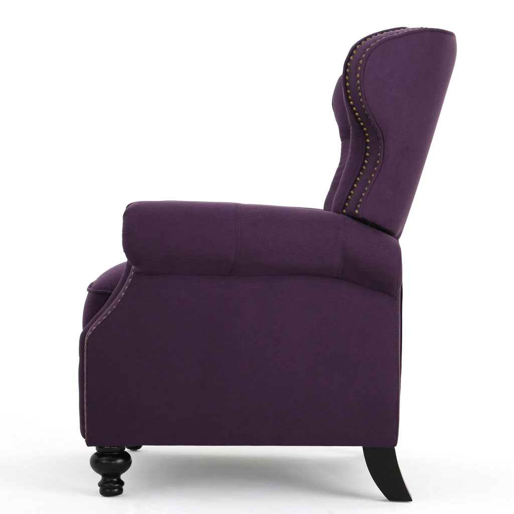 Fauteuil inclinable à dossier relevable avec accoudoirs roulés de Roomfitters, profitez d'un confort cocooning
