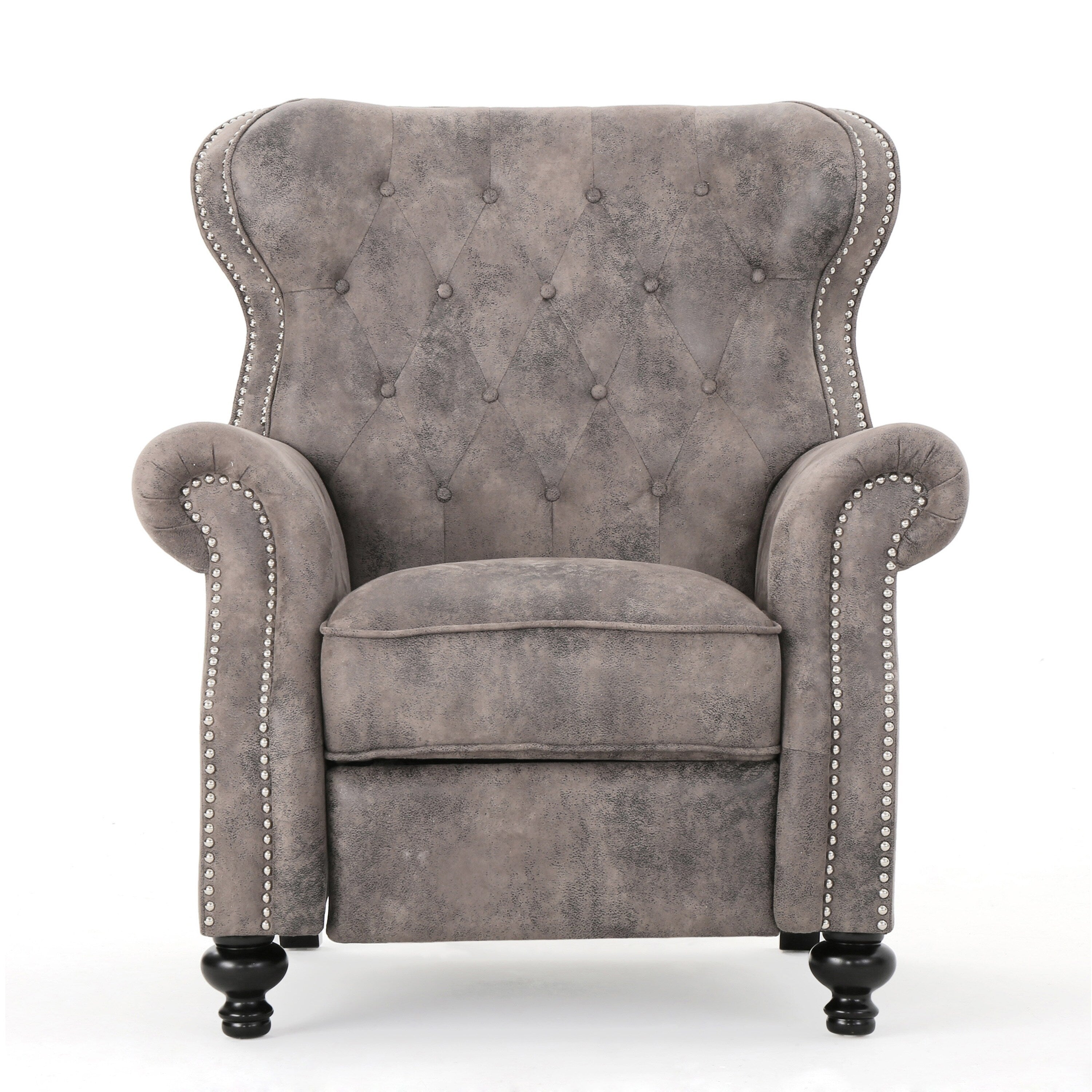 Fauteuil inclinable à dossier relevable avec accoudoirs roulés de Roomfitters, profitez d'un confort cocooning