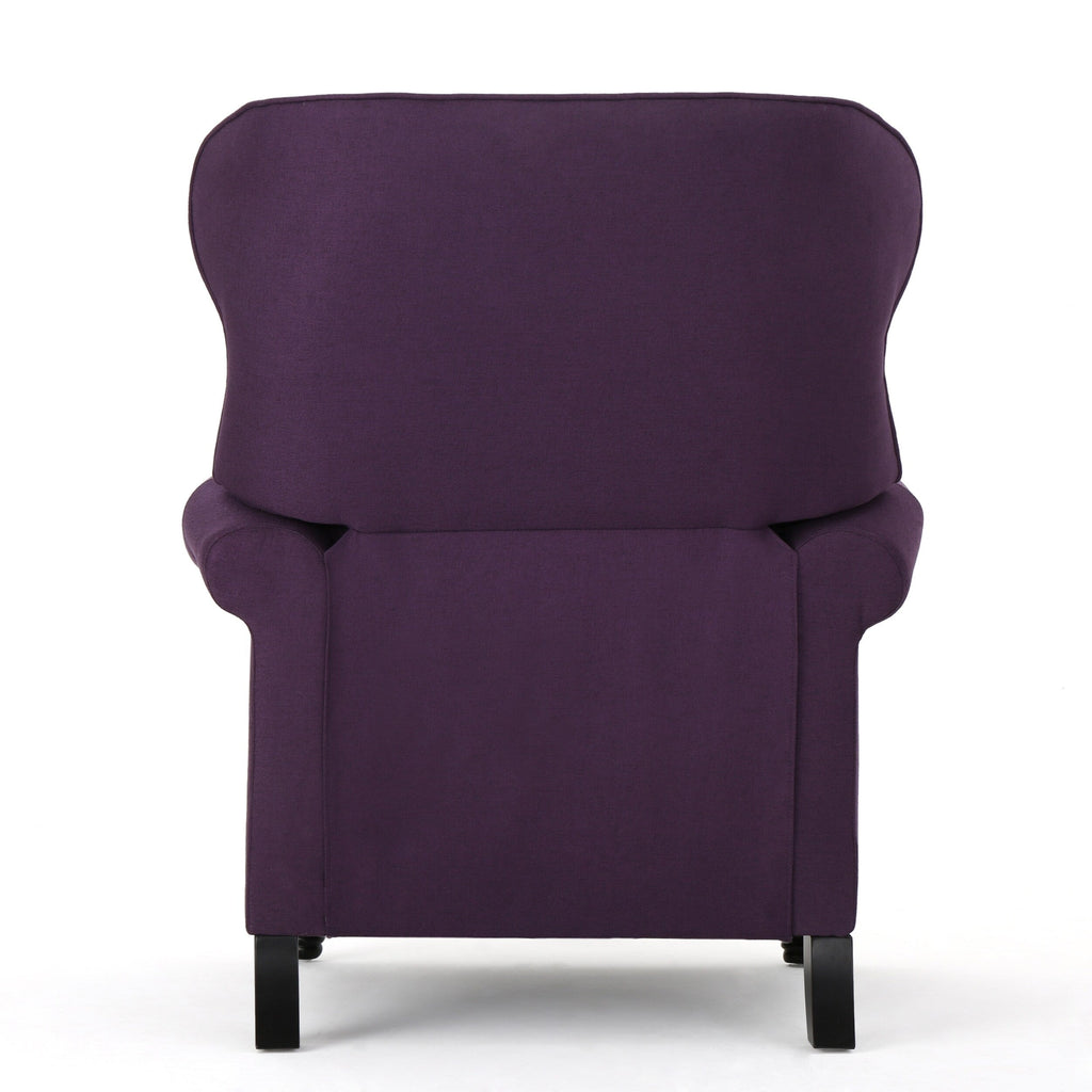 Fauteuil inclinable à dossier relevable avec accoudoirs roulés de Roomfitters, profitez d'un confort cocooning
