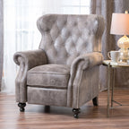 Fauteuil inclinable à dossier relevable avec accoudoirs roulés de Roomfitters, profitez d'un confort cocooning