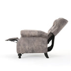 Fauteuil inclinable à dossier relevable avec accoudoirs roulés de Roomfitters, profitez d'un confort cocooning