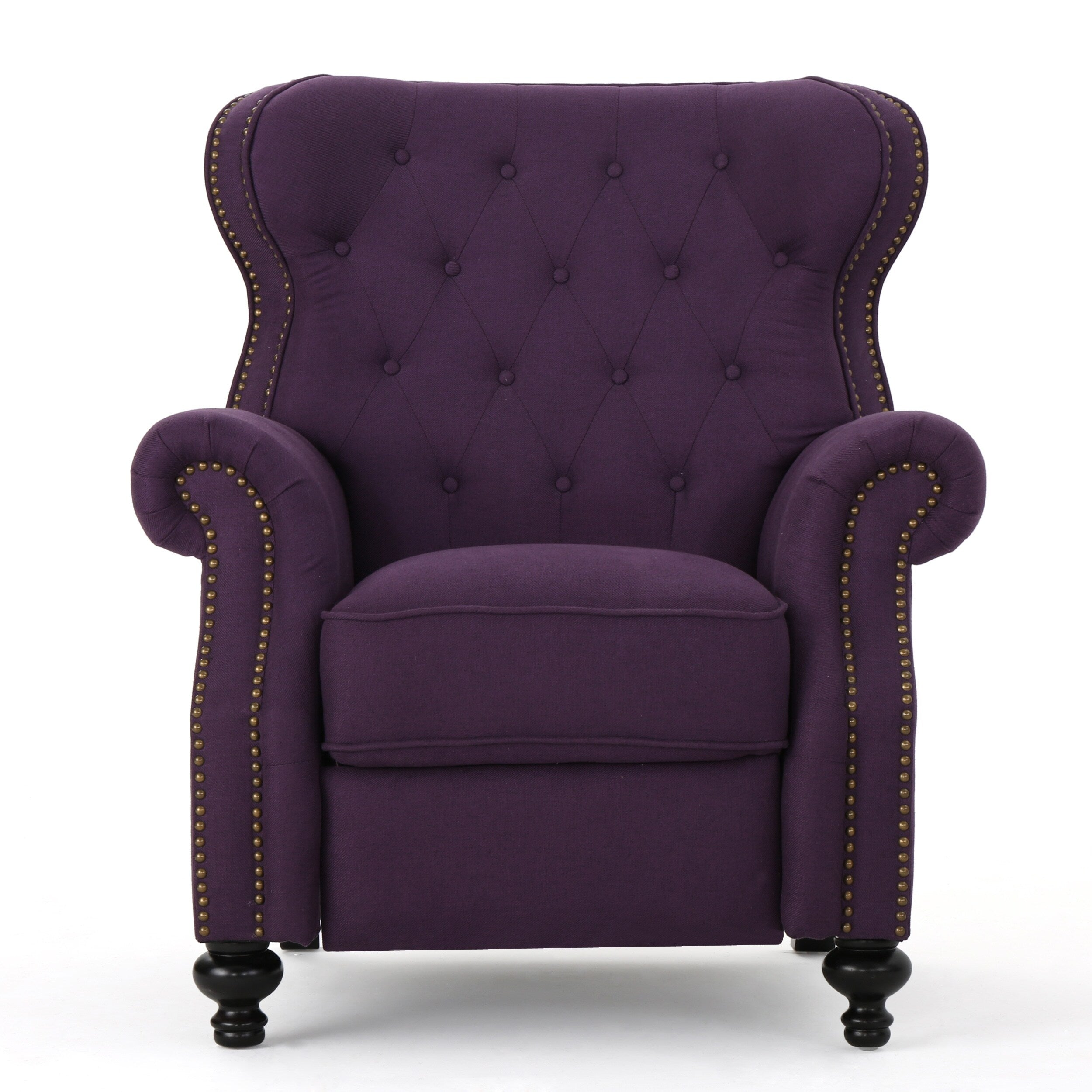 Fauteuil inclinable à dossier relevable avec accoudoirs roulés de Roomfitters, profitez d'un confort cocooning