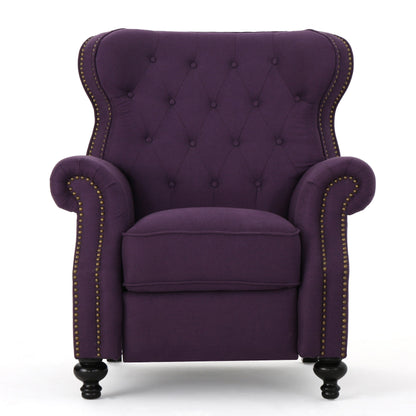 Fauteuil inclinable à dossier relevable avec accoudoirs roulés de Roomfitters, profitez d'un confort cocooning