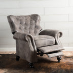 Fauteuil inclinable à dossier relevable avec accoudoirs roulés de Roomfitters, profitez d'un confort cocooning