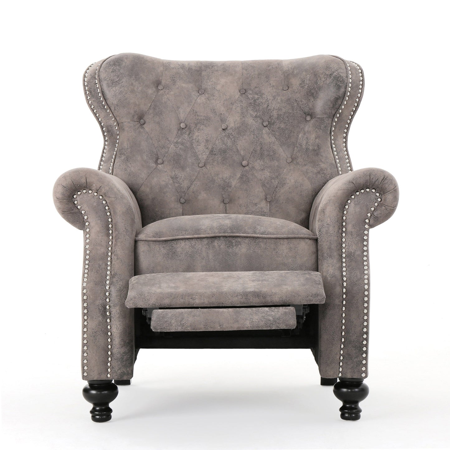 Fauteuil inclinable à dossier relevable avec accoudoirs roulés de Roomfitters, profitez d'un confort cocooning