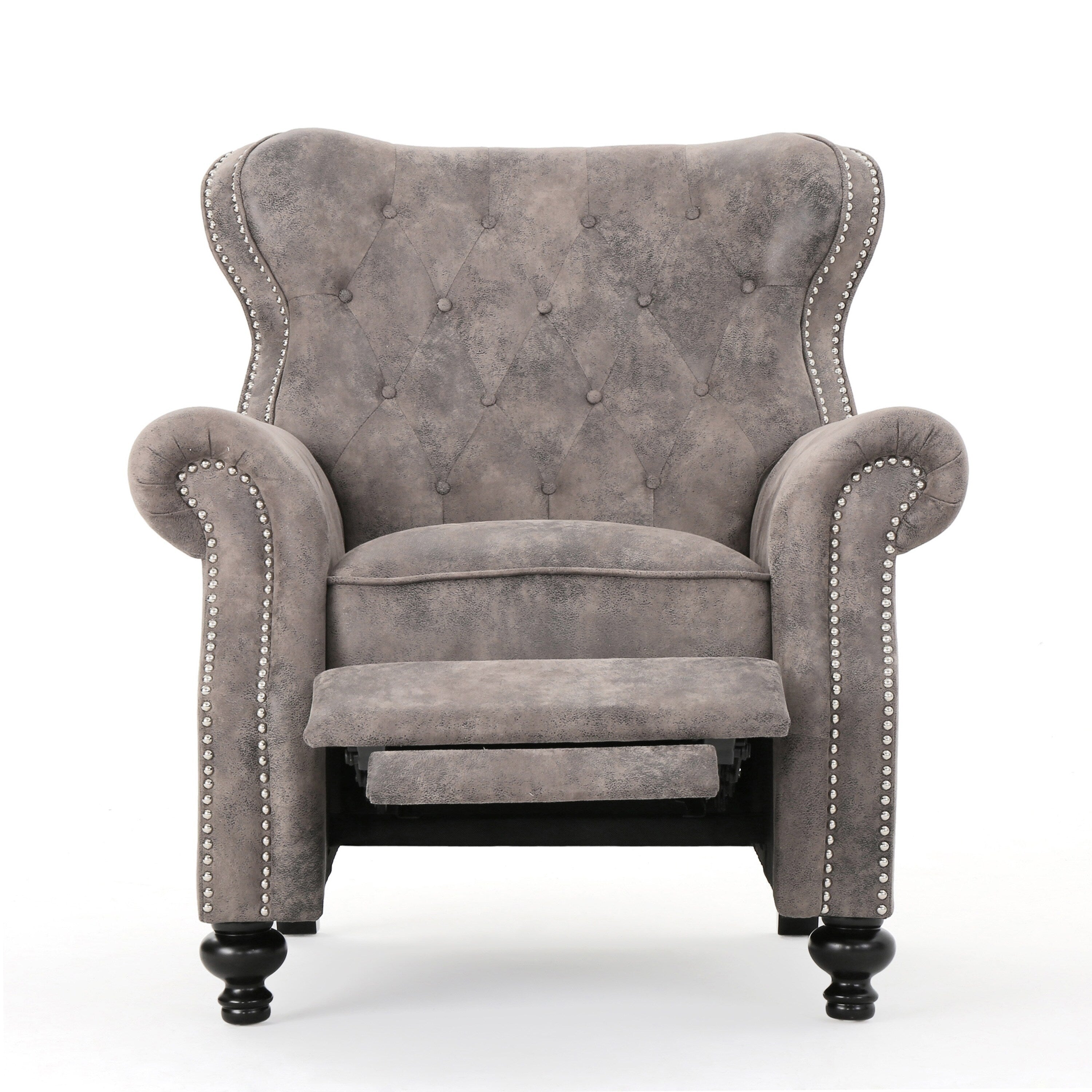 Fauteuil inclinable à dossier relevable avec accoudoirs roulés de Roomfitters, profitez d'un confort cocooning