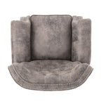 Fauteuil inclinable à dossier relevable avec accoudoirs roulés de Roomfitters, profitez d'un confort cocooning