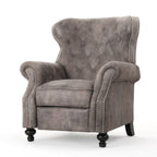 Fauteuil inclinable à dossier relevable avec accoudoirs roulés de Roomfitters, profitez d'un confort cocooning
