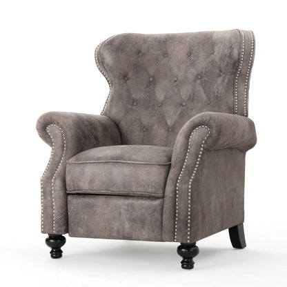 Fauteuil inclinable à dossier relevable avec accoudoirs roulés de Roomfitters, profitez d'un confort cocooning