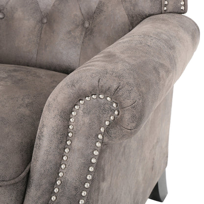 Fauteuil inclinable à dossier relevable avec accoudoirs roulés de Roomfitters, profitez d'un confort cocooning